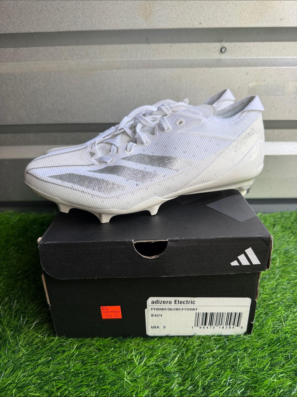 adidas Adizero Electric Men’s Soccer Cleats - White/Silver